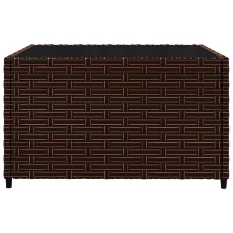 3-CZ. ZESTAW WYPOCZYNKOWY DO OGRODU PODUSZKI BRĄZ POLIRATTAN