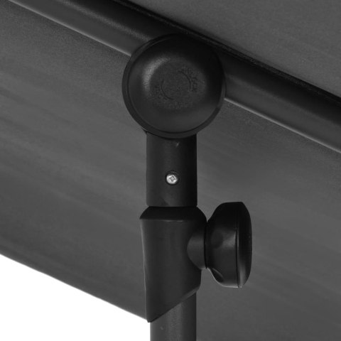 PARASOL OGRODOWY NA SŁUPKU 180X130CM ANTRACYTOWY