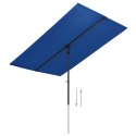 PARASOL OGRODOWY NA SŁUPKU 180X130CM LAZUROWY