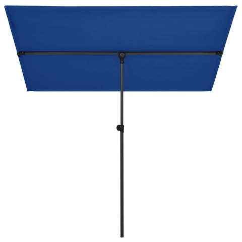 PARASOL OGRODOWY NA SŁUPKU 180X130CM LAZUROWY