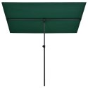 PARASOL OGRODOWY NA SŁUPKU 180X130CM ZIELONY