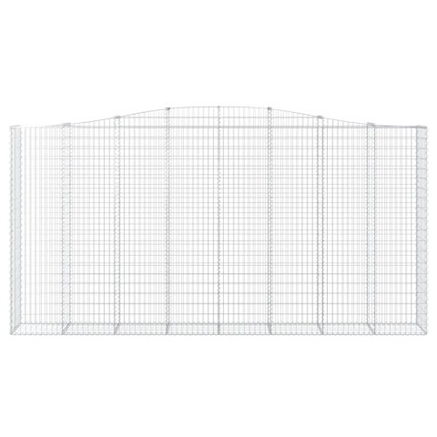 KOSZE GABIONOWE 2 SZT 400X50X200/220CM GALWANIZOWANE ŻELAZO