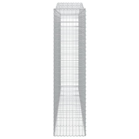 KOSZE GABIONOWE 2 SZT 400X50X200/220CM GALWANIZOWANE ŻELAZO