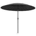 PARASOL OGRODOWY NA SŁUPKU ALUMINIOWYM 270CM ANTRACYTOWY