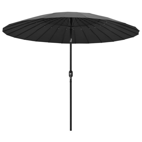 PARASOL OGRODOWY NA SŁUPKU ALUMINIOWYM 270CM ANTRACYTOWY