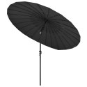 PARASOL OGRODOWY NA SŁUPKU ALUMINIOWYM 270CM ANTRACYTOWY