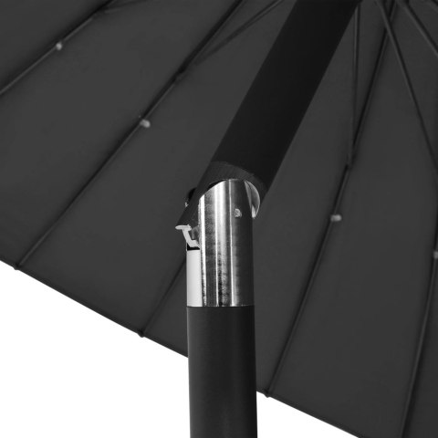 PARASOL OGRODOWY NA SŁUPKU ALUMINIOWYM 270CM ANTRACYTOWY
