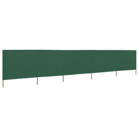 PARAWAN POKOJOWY 5-SKRZYDŁOWY Z TKANINY 600X160CM ZIELONY
