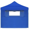SKŁADANY NAMIOT Z 5 ŚCIANAMI BOCZNYMI 3X9 M NIEBIESKI