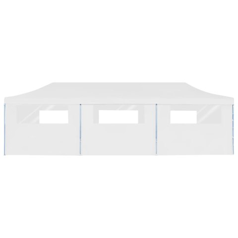 SKŁADANY NAMIOT Z 8 ŚCIANAMI BOCZNYMI 3X9 M BIAŁY
