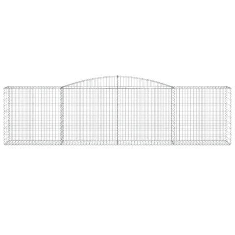 KOSZE GABIONOWE 2 SZT 400X50X100/120CM GALWANIZOWANE ŻELAZO