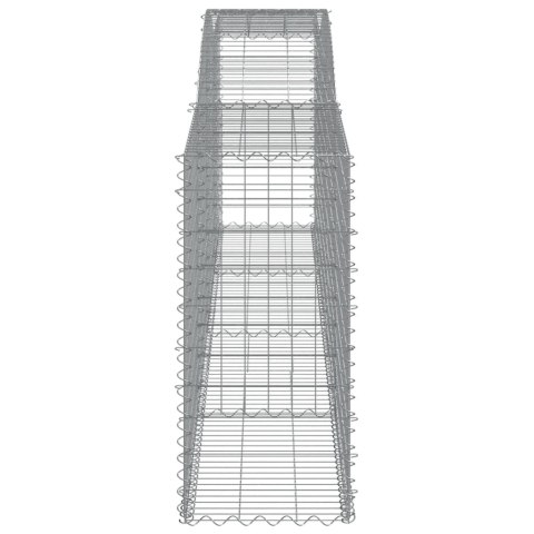 KOSZE GABIONOWE 2 SZT 400X50X100/120CM GALWANIZOWANE ŻELAZO