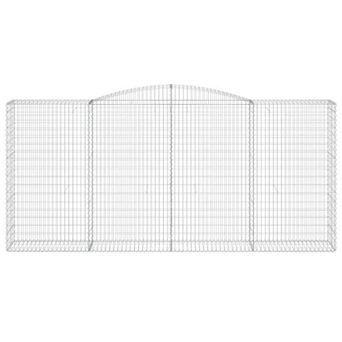 KOSZE GABIONOWE 2 SZT 400X50X180/200CM GALWANIZOWANE ŻELAZO