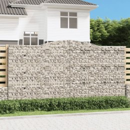KOSZE GABIONOWE 2 SZT 400X50X200/220CM GALWANIZOWANE ŻELAZO