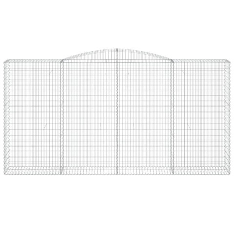 KOSZE GABIONOWE 2 SZT 400X50X200/220CM GALWANIZOWANE ŻELAZO