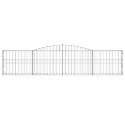 KOSZE GABIONOWE 3 SZT 400X30X80/100CM GALWANIZOWANE ŻELAZO