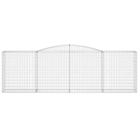 KOSZE GABIONOWE 3 SZT 400X50X120/140CM GALWANIZOWANE ŻELAZO