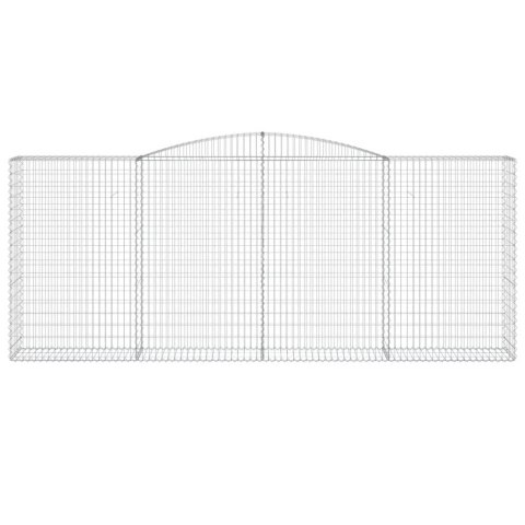 KOSZE GABIONOWE 3 SZT 400X50X160/180CM GALWANIZOWANE ŻELAZO