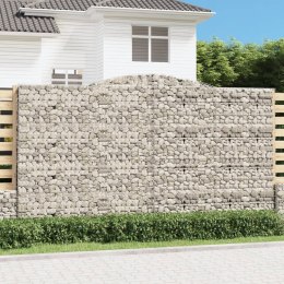 KOSZE GABIONOWE 3 SZT 400X50X220/240CM GALWANIZOWANE ŻELAZO