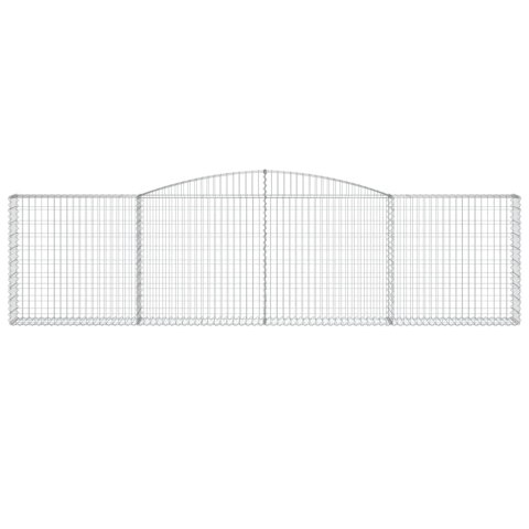 KOSZE GABIONOWE 4 SZT 400X30X100/120CM GALWANIZOWANE ŻELAZO