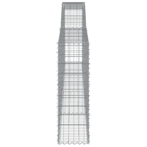 KOSZE GABIONOWE 4 SZT 400X30X100/120CM GALWANIZOWANE ŻELAZO