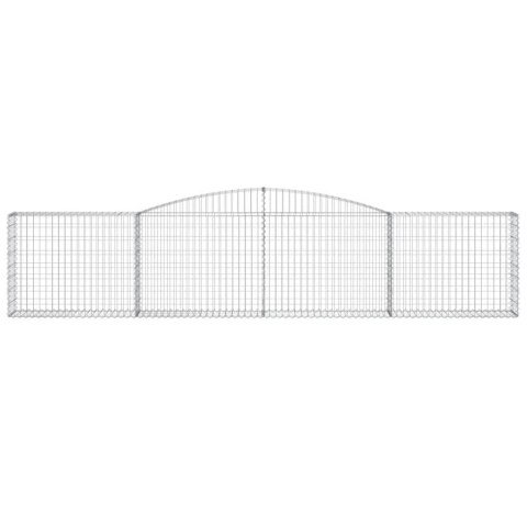 KOSZE GABIONOWE 4 SZT 400X30X80/100CM GALWANIZOWANE ŻELAZO