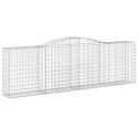 KOSZE GABIONOWE 4 SZT 400X50X120/140CM GALWANIZOWANE ŻELAZO