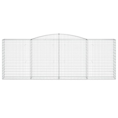 KOSZE GABIONOWE 4 SZT 400X50X140/160CM GALWANIZOWANE ŻELAZO