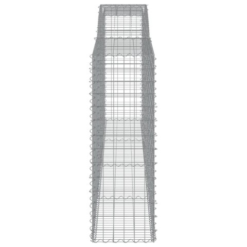 KOSZE GABIONOWE 4 SZT 400X50X140/160CM GALWANIZOWANE ŻELAZO