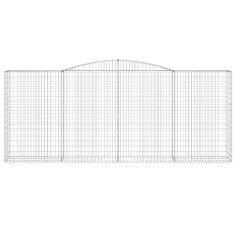 KOSZE GABIONOWE 4 SZT 400X50X160/180CM GALWANIZOWANE ŻELAZO