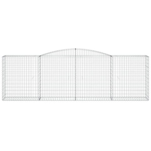 KOSZE GABIONOWE 5 SZT 400X50X120/140CM GALWANIZOWANE ŻELAZO