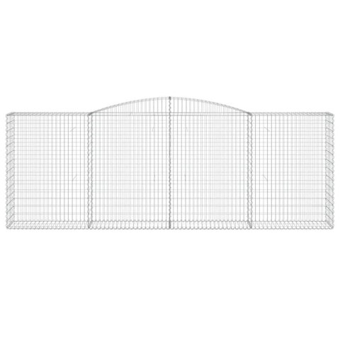 KOSZE GABIONOWE 5 SZT 400X50X140/160CM GALWANIZOWANE ŻELAZO