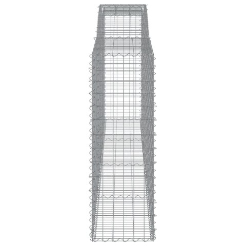 KOSZE GABIONOWE 5 SZT 400X50X140/160CM GALWANIZOWANE ŻELAZO