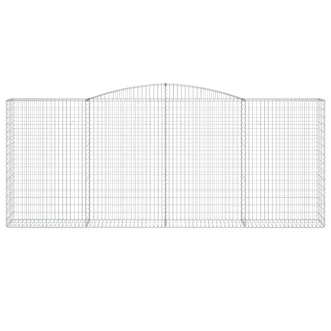 KOSZE GABIONOWE 5 SZT 400X50X160/180CM GALWANIZOWANE ŻELAZO