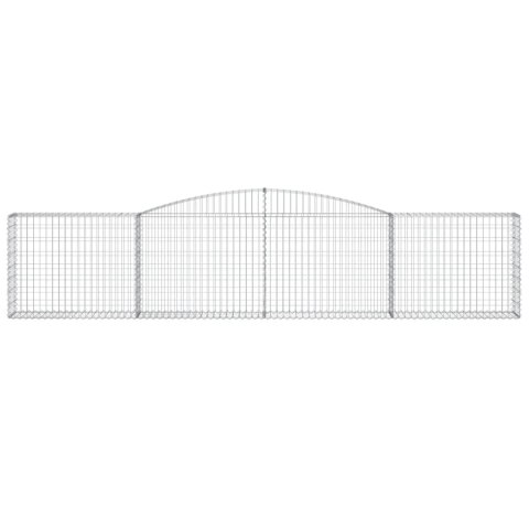 KOSZE GABIONOWE 6 SZT 400X30X80/100CM GALWANIZOWANE ŻELAZO