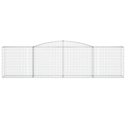 KOSZE GABIONOWE 6 SZT 400X50X100/120CM GALWANIZOWANE ŻELAZO