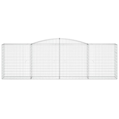 KOSZE GABIONOWE 6 SZT 400X50X120/140CM GALWANIZOWANE ŻELAZO