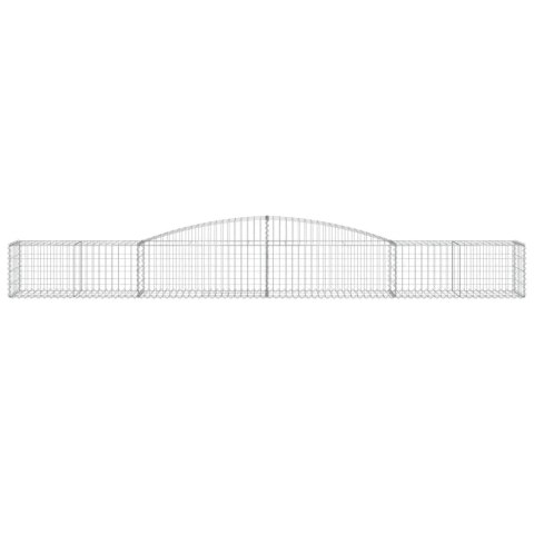 KOSZE GABIONOWE 6 SZT 400X50X40/60CM GALWANIZOWANE ŻELAZO