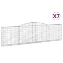 KOSZE GABIONOWE 7 SZT 400X30X100/120CM GALWANIZOWANE ŻELAZO