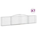 KOSZE GABIONOWE 7 SZT 400X30X80/100CM GALWANIZOWANE ŻELAZO