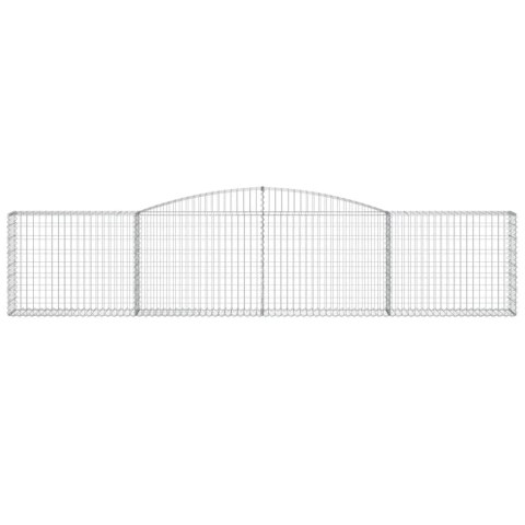 KOSZE GABIONOWE 7 SZT 400X30X80/100CM GALWANIZOWANE ŻELAZO