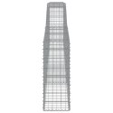 KOSZE GABIONOWE 7 SZT 400X30X80/100CM GALWANIZOWANE ŻELAZO