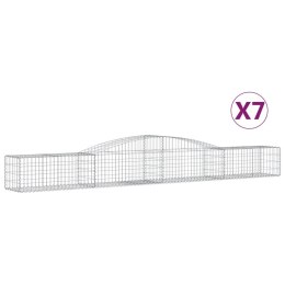 KOSZE GABIONOWE 7 SZT 400X50X40/60CM GALWANIZOWANE ŻELAZO
