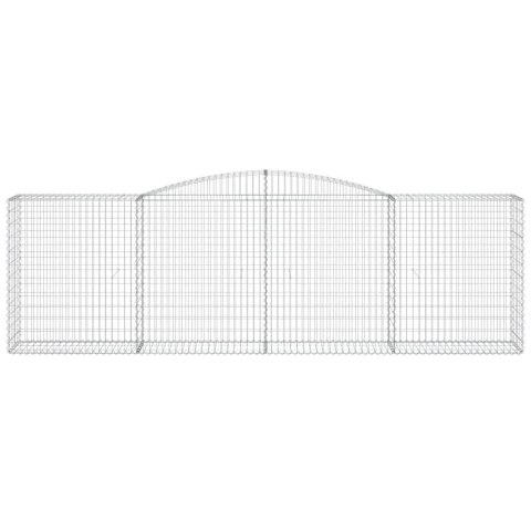 KOSZE GABIONOWE 8 SZT 400X50X120/140CM GALWANIZOWANE ŻELAZO