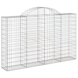 ŁUKOWATY KOSZ GABIONOWY 200X30X120/140CM GALWANIZOWANE ŻELAZO
