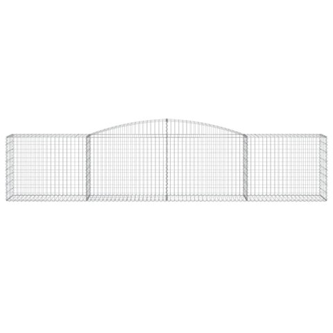 KOSZE GABIONOWE 4 SZT 400X50X80/100CM GALWANIZOWANE ŻELAZO