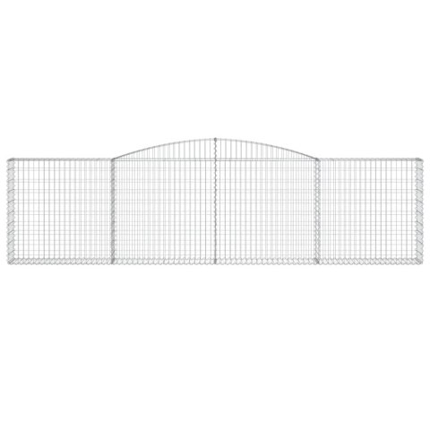 KOSZE GABIONOWE 8 SZT 400X30X100/120CM GALWANIZOWANE ŻELAZO