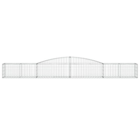 KOSZE GABIONOWE 8 SZT 400X50X40/60CM GALWANIZOWANE ŻELAZO