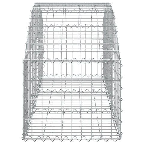 ŁUKOWATY KOSZ GABIONOWY 150X50X40/60CM GALWANIZOWANE ŻELAZO