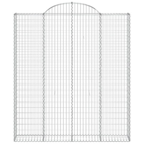 ŁUKOWATY KOSZ GABIONOWY 200X30X220/240CM GALWANIZOWANE ŻELAZO